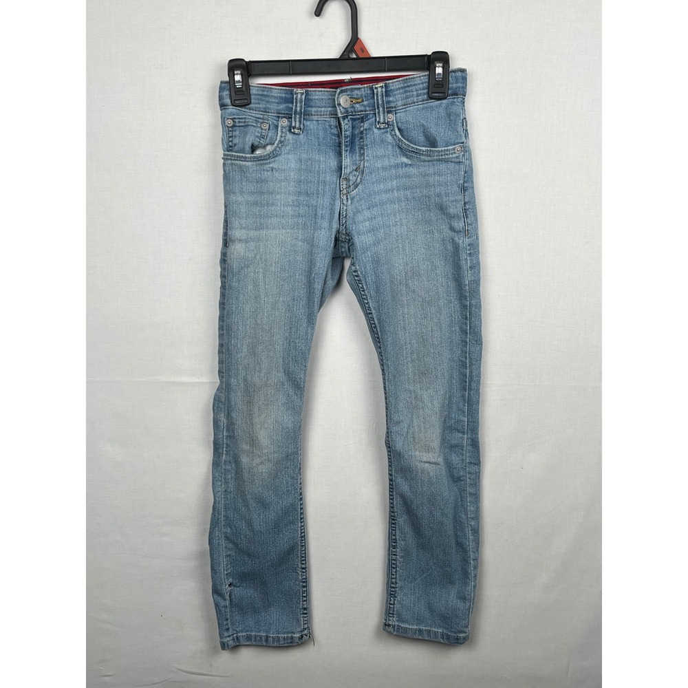 Levis 511 Slim Fit Jeans Boys Size 10 Reg Light Wash Denim Blue